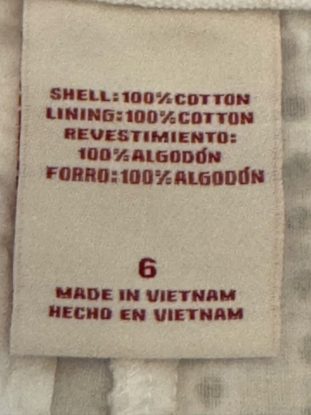 N/A white eyelet